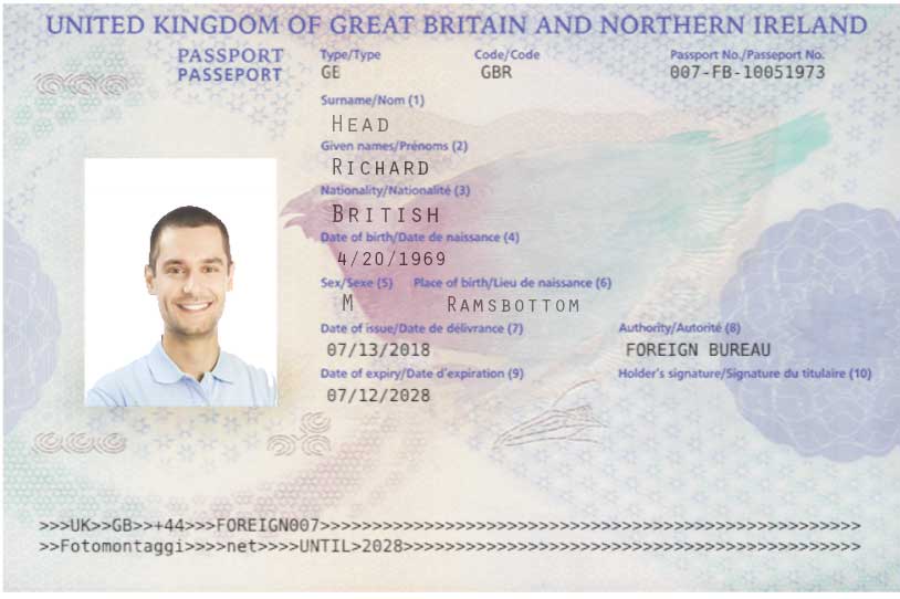 fake uk passport generator